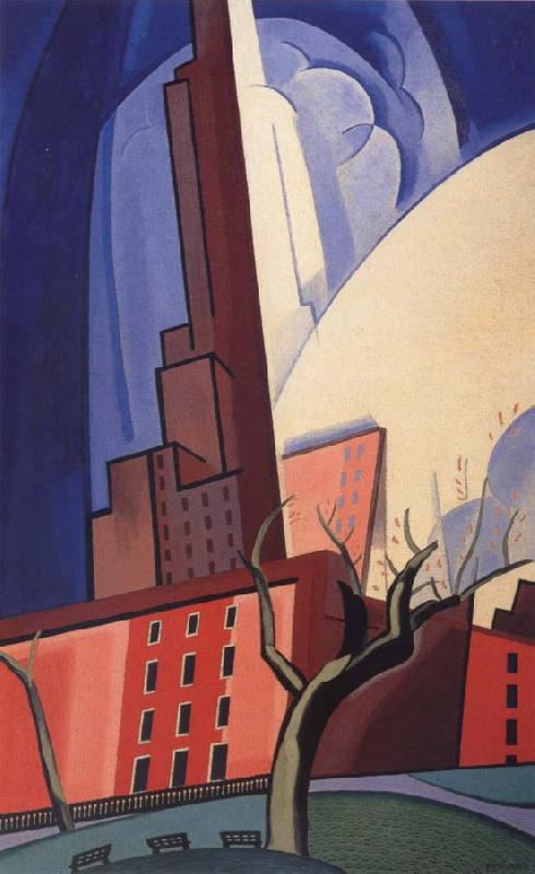 Oscar Bluemner Circles of Washington Square oil painting picture